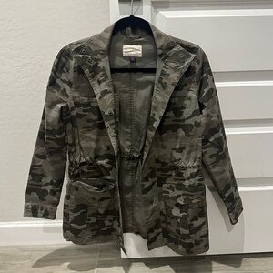 Cinch Waist Camo Jacket
